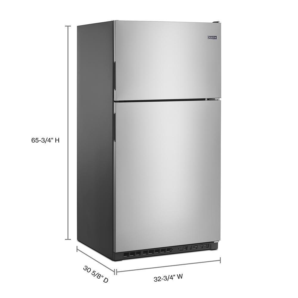 Maytag MRT311FFFZ 33-Inch Wide Top Freezer Refrigerator with PowerCold® Feature- 21 Cu. Ft.