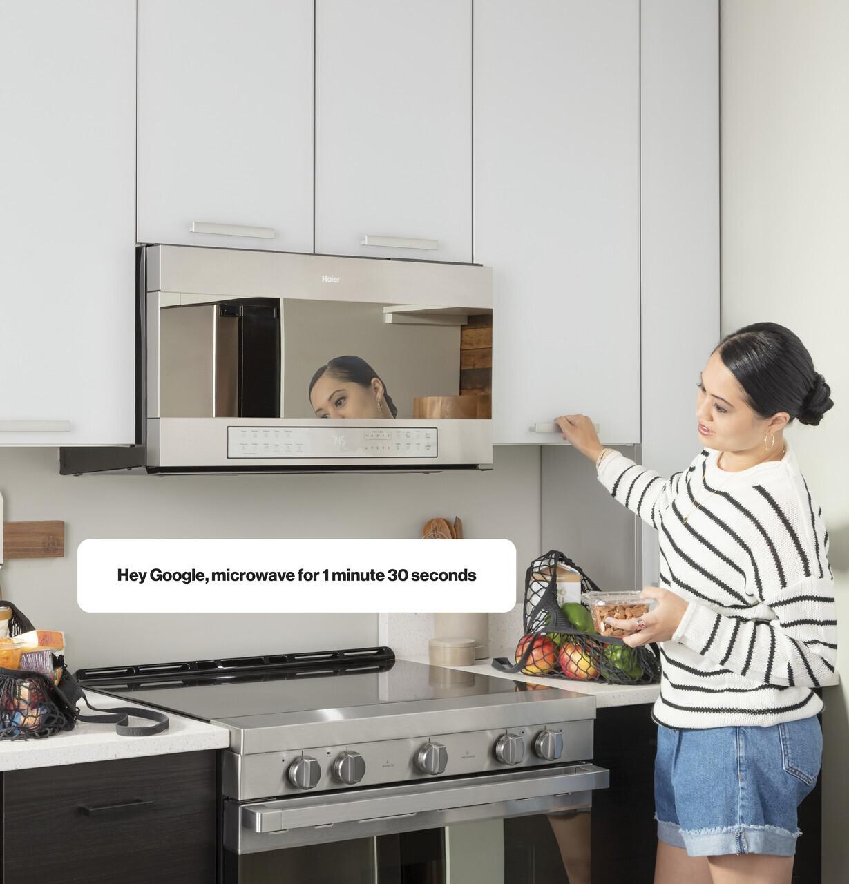 30" 1.6 Cu. Ft. Smart Over-the-Range Microwave Oven