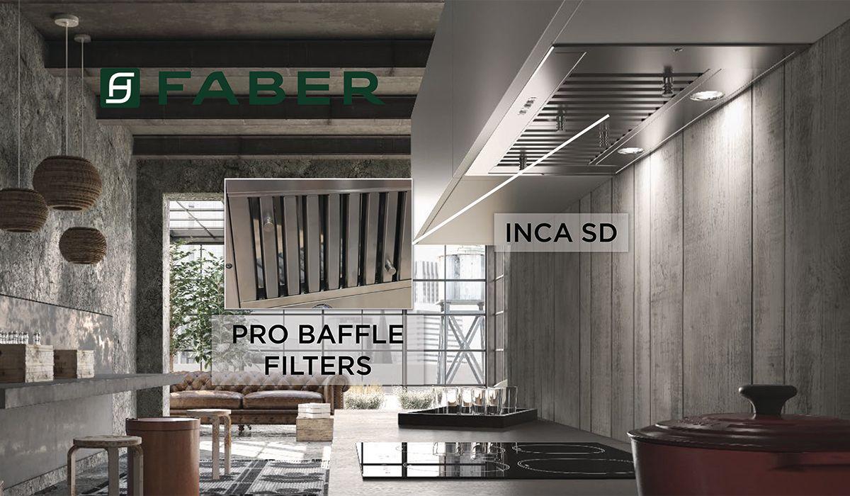 Faber 35" pro series insert hood with Variable Air Management