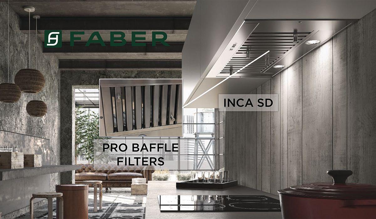 Faber INSD35SSV Inca SD 35" Stainless Steel 295/395/600 CFM