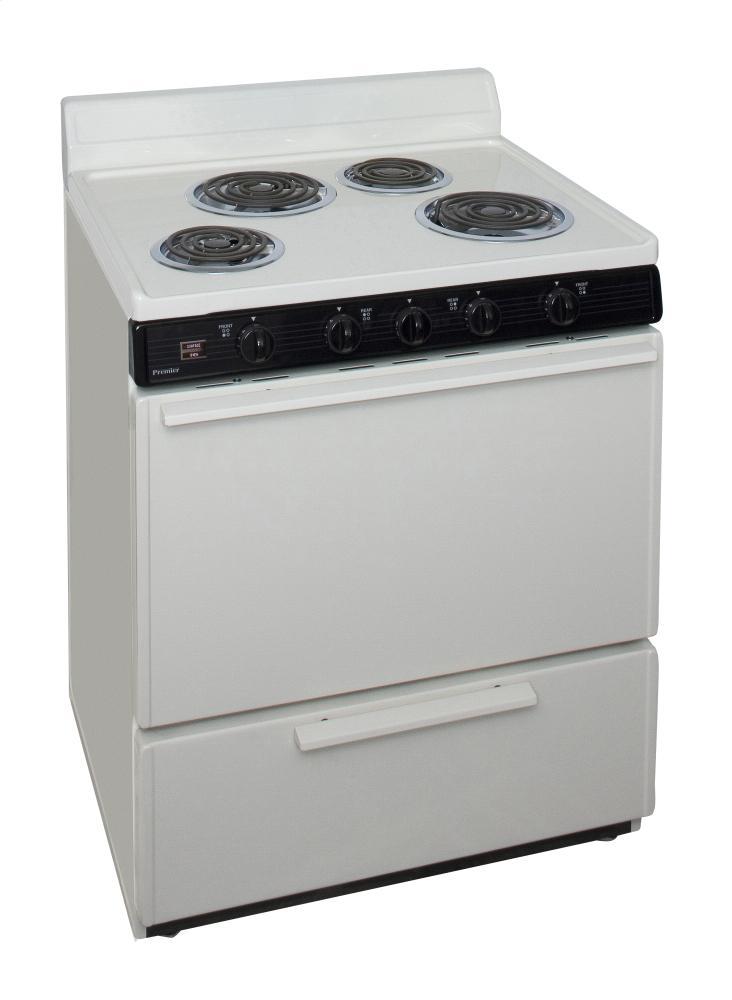 Premier EDK100TP 30 in. Freestanding Electric Range in Biscuit