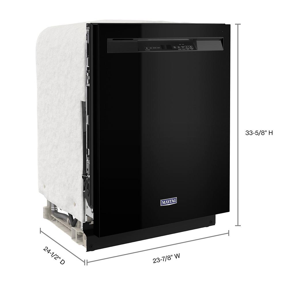 Maytag MDB4949SKB 24 Front Control Dishwasher with Dual Power Filtration and PowerBlast® Cycle - 50 dBA