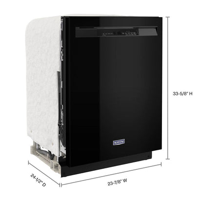 Maytag MDB4949SKB 24 Front Control Dishwasher with Dual Power Filtration and PowerBlast® Cycle - 50 dBA