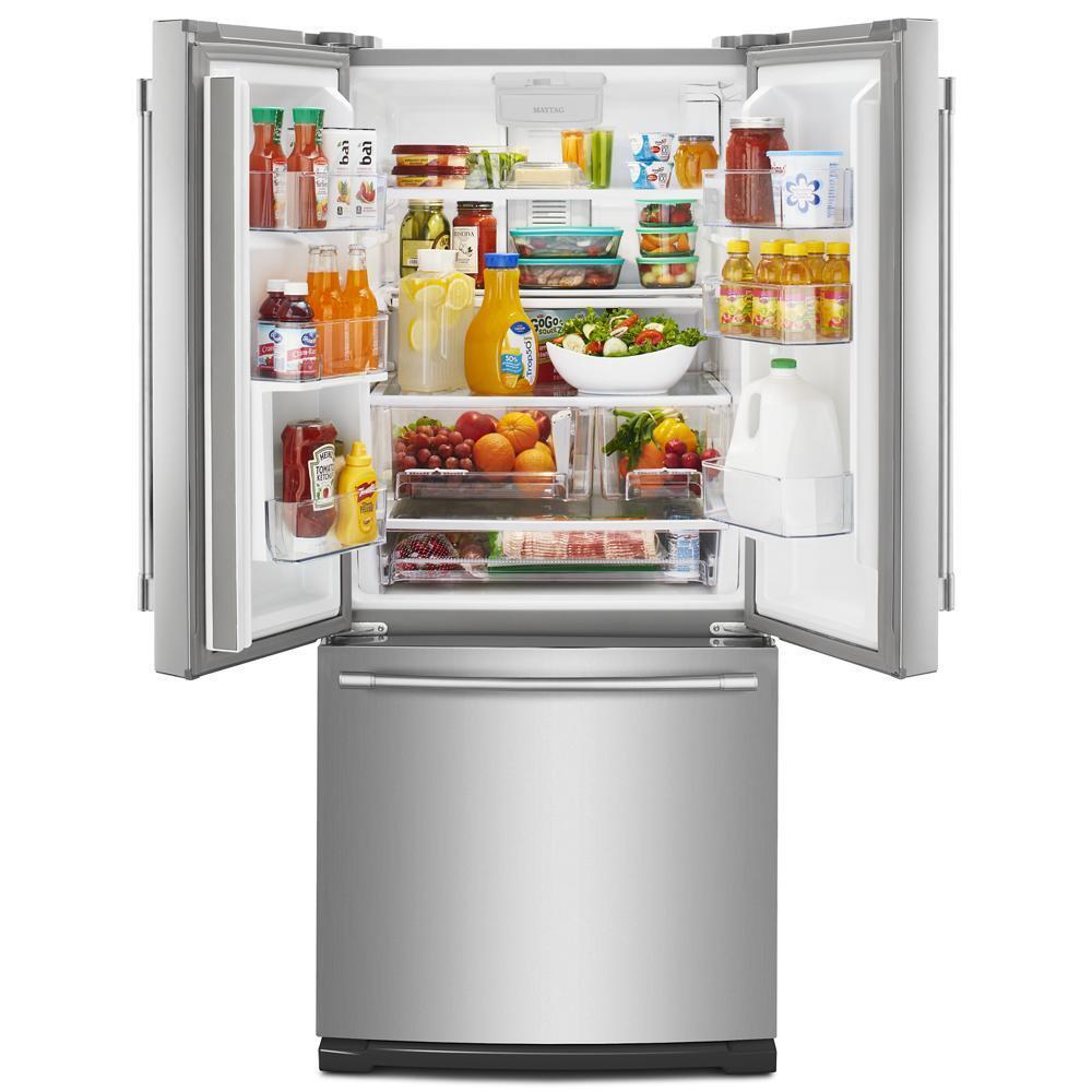 Maytag MFW2055FRZ 30-Inch Wide French Door Refrigerator with Exterior Water Dispenser- 20 Cu. Ft.