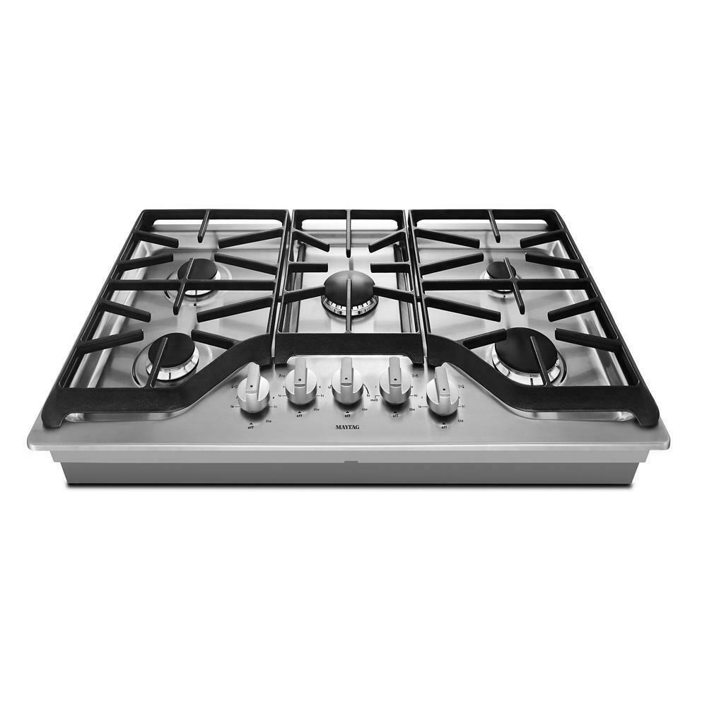 Maytag 36-inch Wide Gas Cooktop with DuraGuard™ Protective Finish