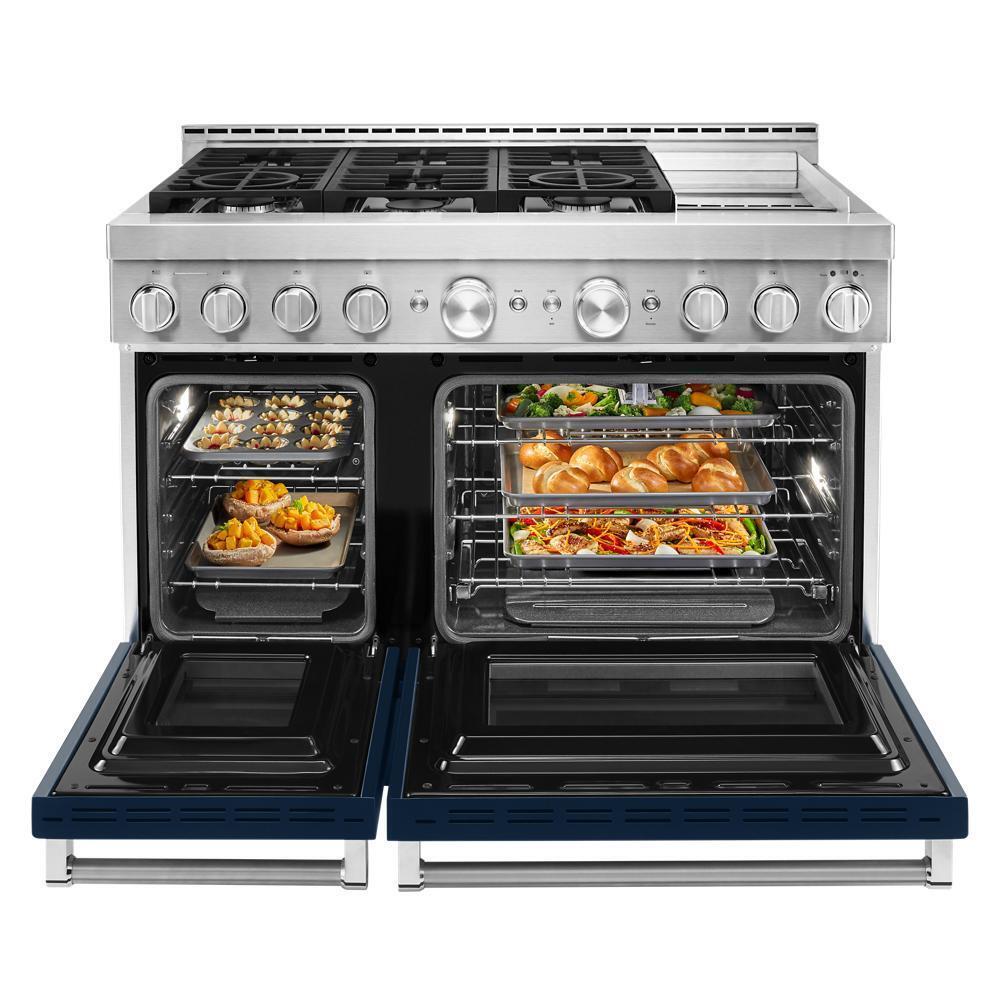 KFGC558JIB KitchenAid® 48'' Smart Commercial-Style Gas Range with Griddle