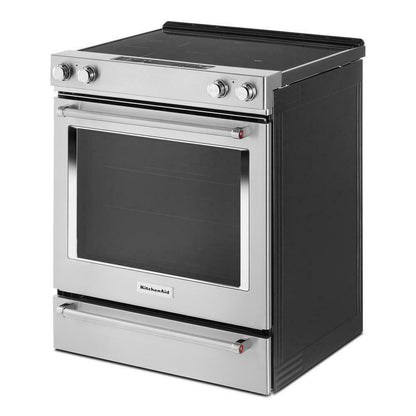 Kitchenaid KSEG700ESS 30-Inch 5-Element Electric Slide-In Convection Range