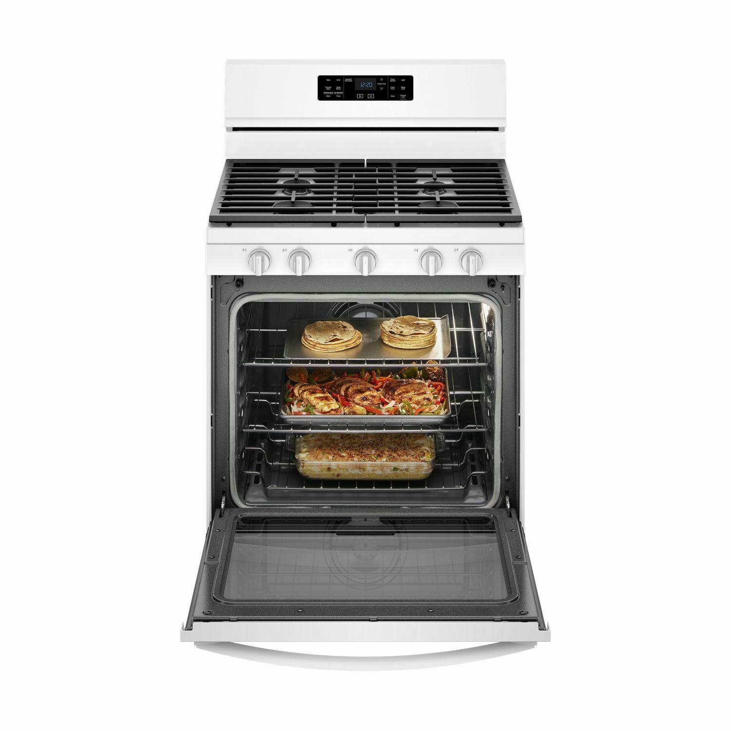 Whirlpool WFG775H0HW 5.8 cu. ft. Freestanding Gas Range with Frozen Bake™ Technology