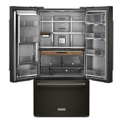 Kitchenaid KRFC704FBS 23.8 cu. ft. 36" Counter-Depth French Door Platinum Interior Refrigerator with PrintShield™ Finish