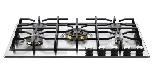 VDGCT530FSS Verona 30" Designer Gas Cooktop-Brass Burners SS