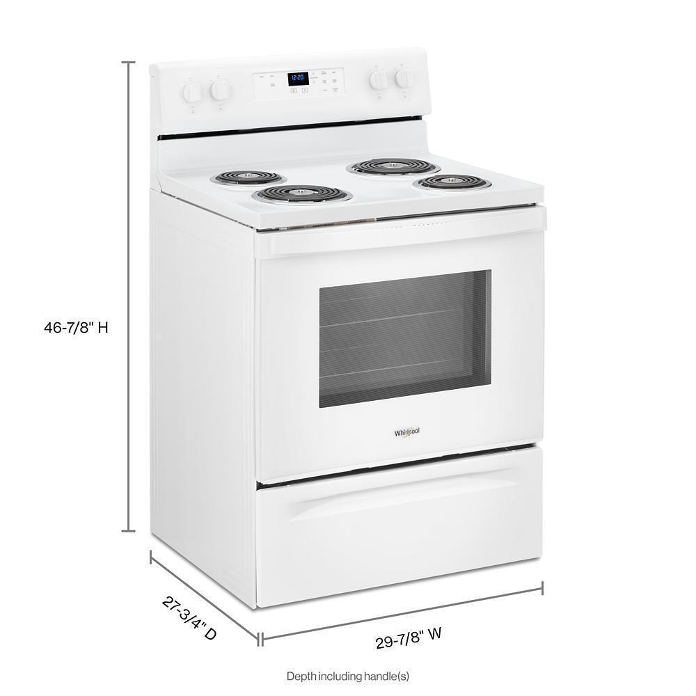 Whirlpool WFC150M0JW 4.8 cu. ft. Electric Range with Keep Warm setting