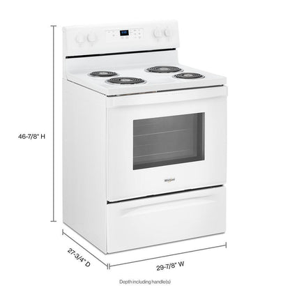 Whirlpool WFC150M0JW 4.8 cu. ft. Electric Range with Keep Warm setting