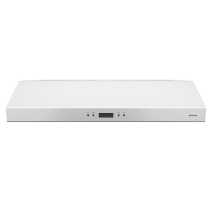 Broan® Glacier 36-Inch Convertible Under-Cabinet Range Hood, 450 Max Blower CFM, White