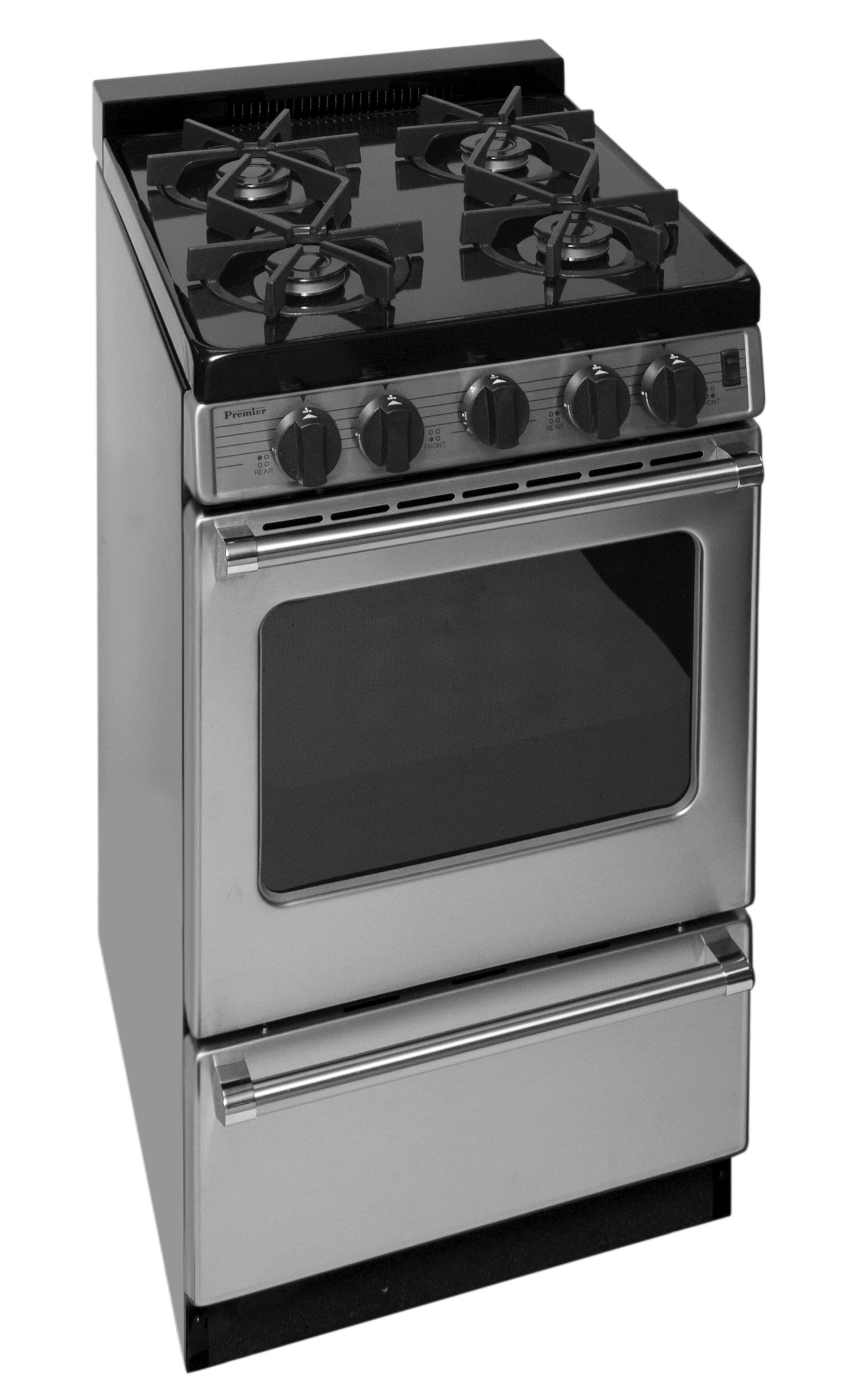 Premier P20S3102PS 20 in. ProSeries Freestanding Sealed Burner Gas Range in Stainless Steel