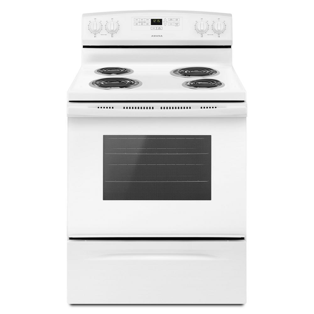 Amana ACR4303MFW 30-inch Amana® Electric Range with Bake Assist Temps