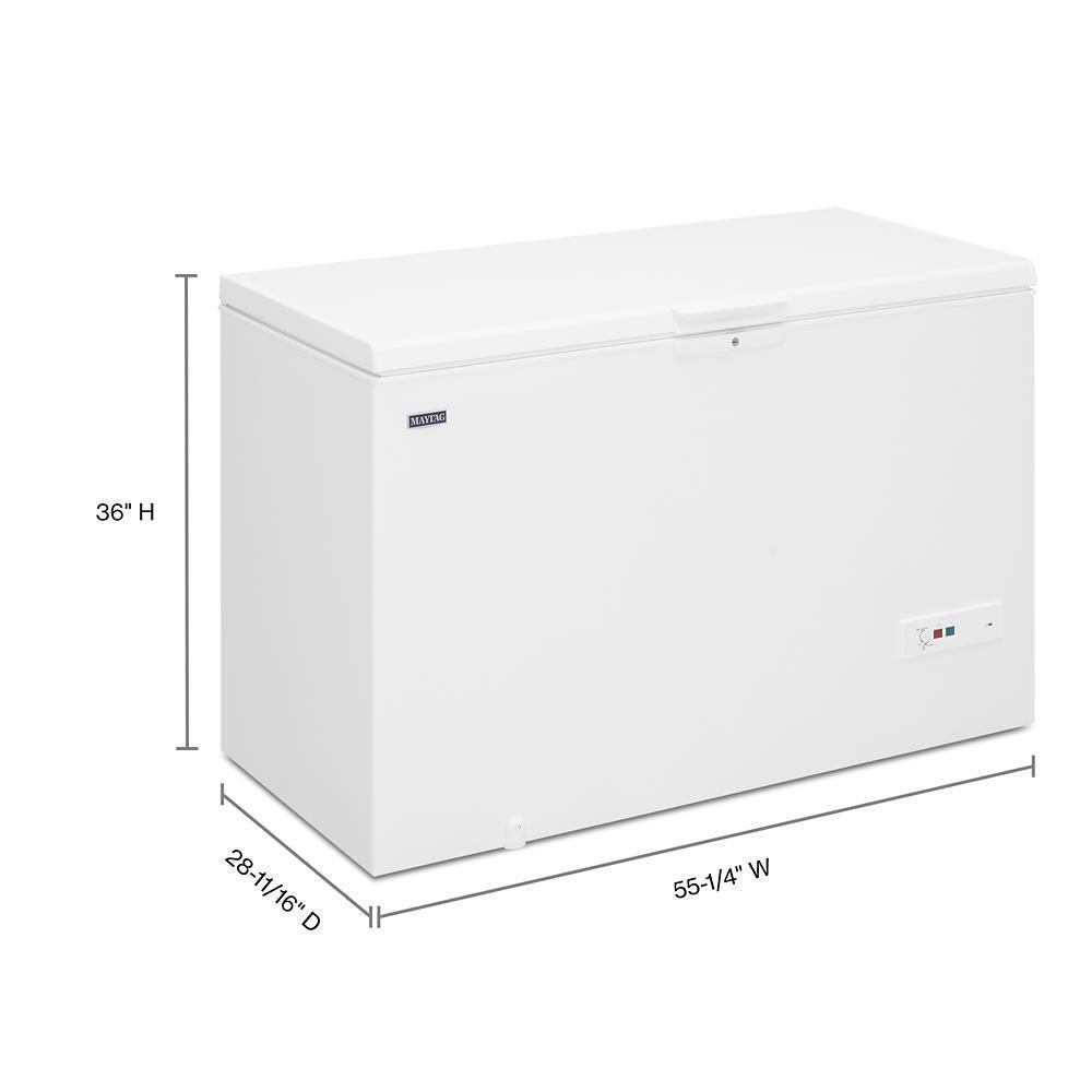Maytag MZC5216LW Garage Ready in Freezer Mode Chest Freezer with Baskets - 16 cu. ft.