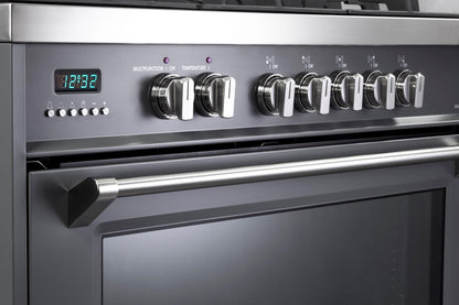 Verona VDFSGE365SG Designer 36" Dual Fuel Single Oven Range - Slate Gray
