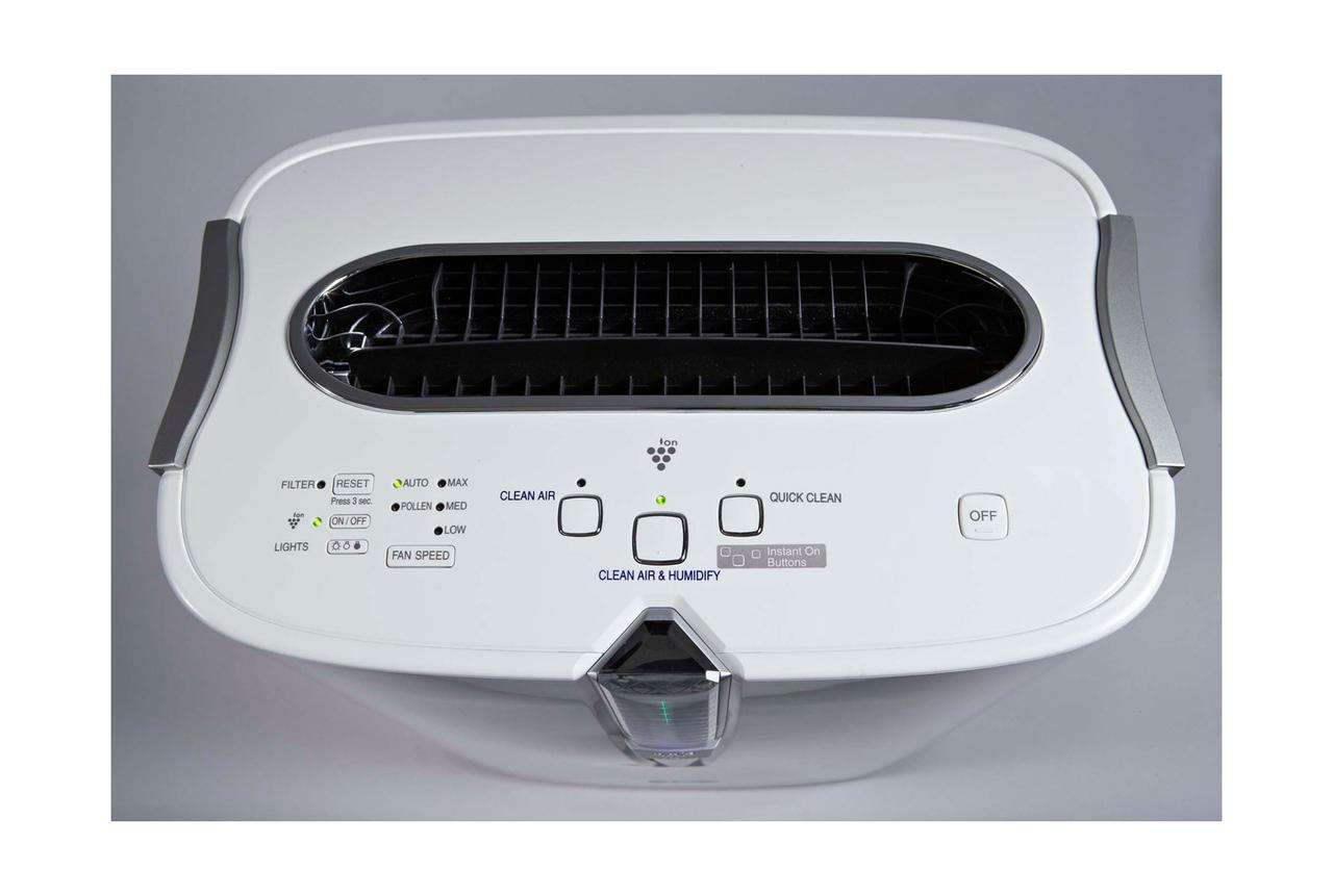 KC860U Sharp Plasmacluster Ion Air Purifier with True HEPA + Humidifier for Large Rooms