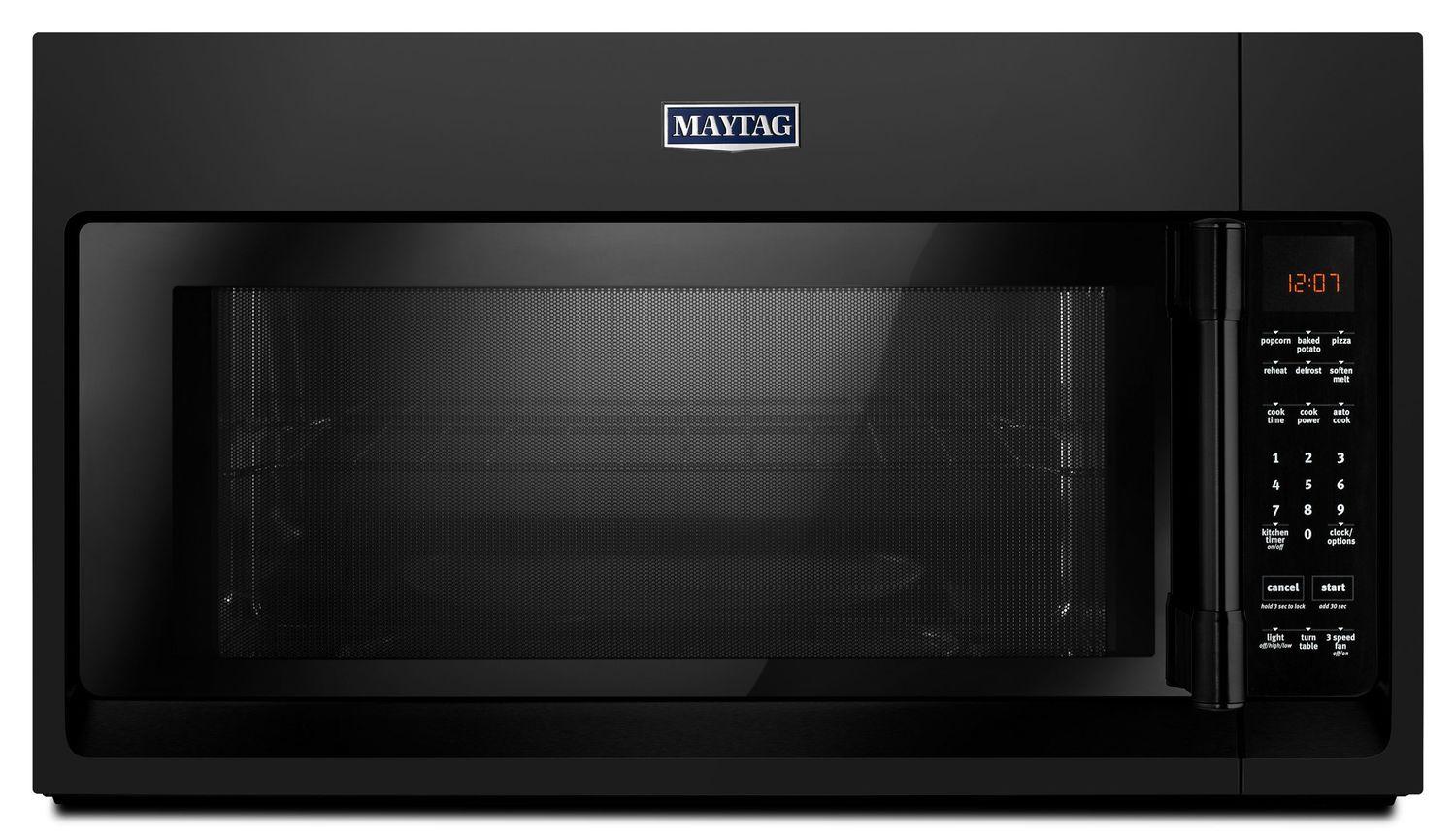 Maytag Over-The-Range Microwave With Interior Cooking Rack - 2.0 Cu. Ft. Black