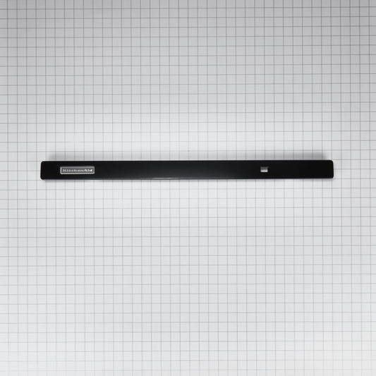 Whirlpool W10387672 Vent Hood Downdraft Top Trim, Black, Size: 37" L x 3" W, fits KXD4630YSS