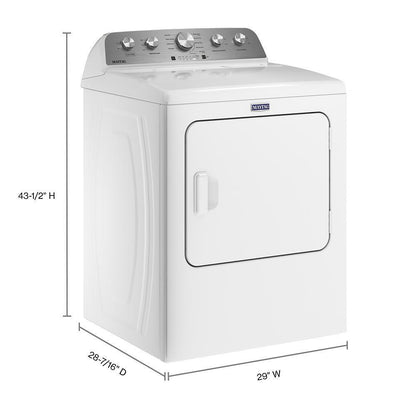 Maytag MED5030MW Top Load Electric Dryer with Extra Power - 7.0 cu. ft.