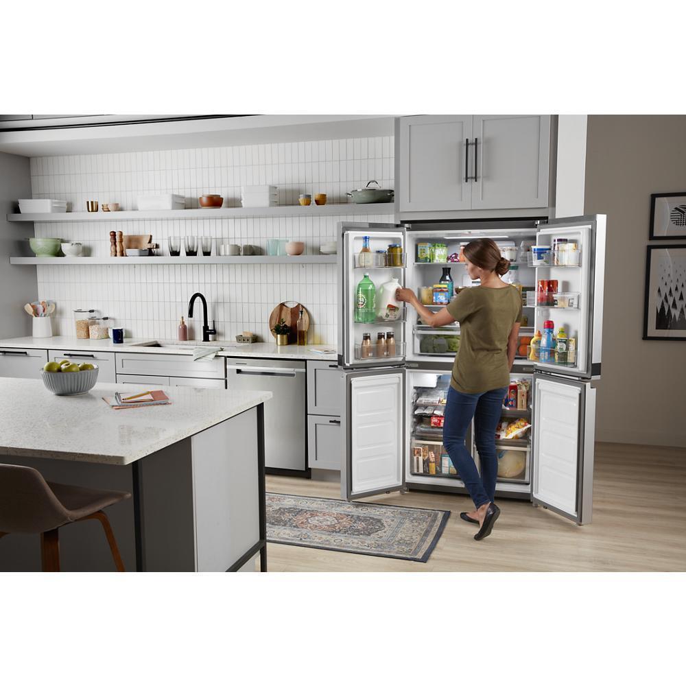 Whirlpool WRQA59CNKZ 36-inch Wide Counter Depth 4 Door Refrigerator - 19.4 cu. ft.