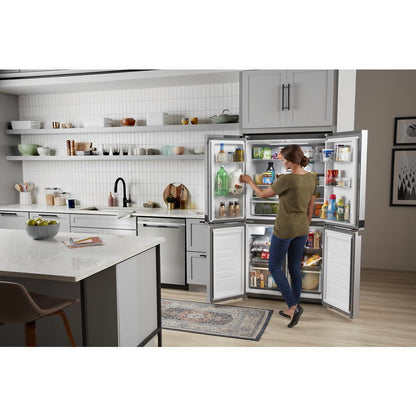 Whirlpool WRQA59CNKZ 36-inch Wide Counter Depth 4 Door Refrigerator - 19.4 cu. ft.