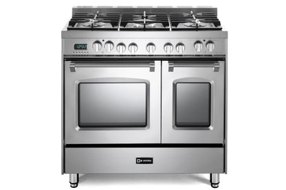 Verona VPFSGE365DSS Prestige 36" Dual Fuel Double Oven Range - Stainless Steel