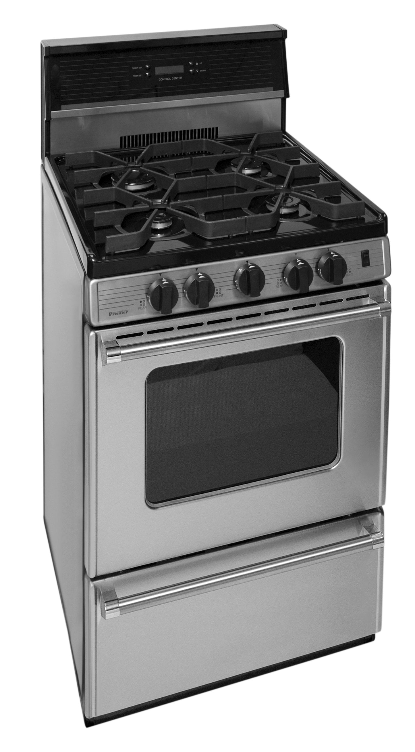 Premier P24S3402PS 24 in. ProSeries Freestanding Sealed Burner Gas Range in Stainless Steel
