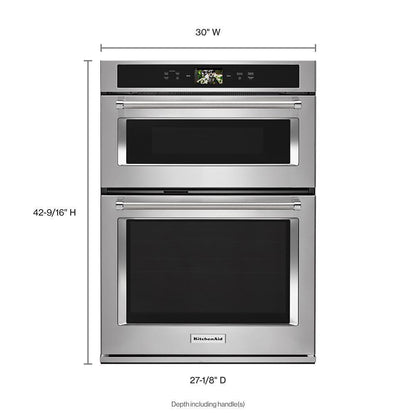 Kitchenaid KOCE900HSS Smart Oven+ 30" Combination Oven with Powered Attachments