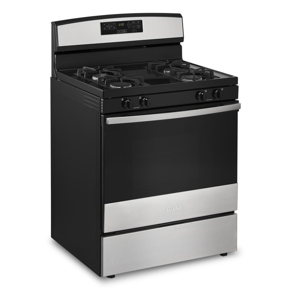 Amana 30-inch Gas Range with Self-Clean Option