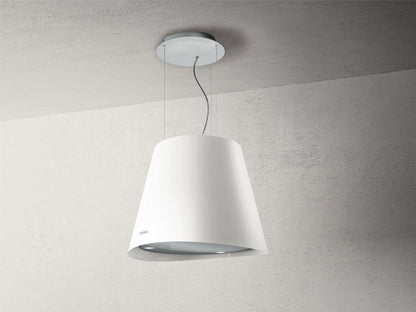 Elica EES320WT EASY WHITE Island Range Hood 20 1/4 wide - 350CFM