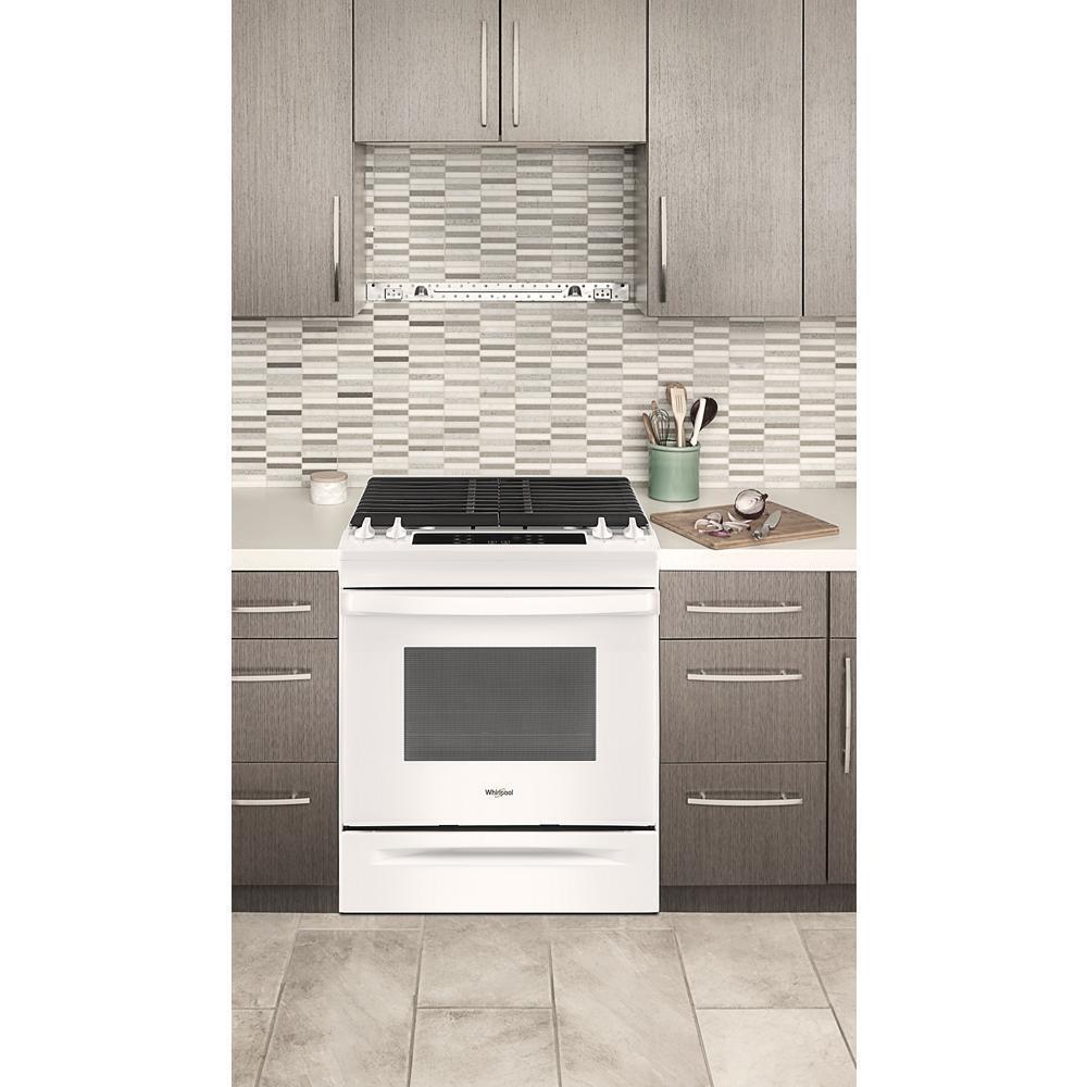 Whirlpool WEG515S0LW 5.0 Cu. Ft. Whirlpool® Gas Range with Frozen Bake™ Technology