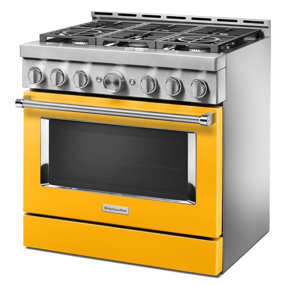 KFGC506JYP KitchenAid® 36'' Smart Commercial-Style Gas Range with 6 Burners