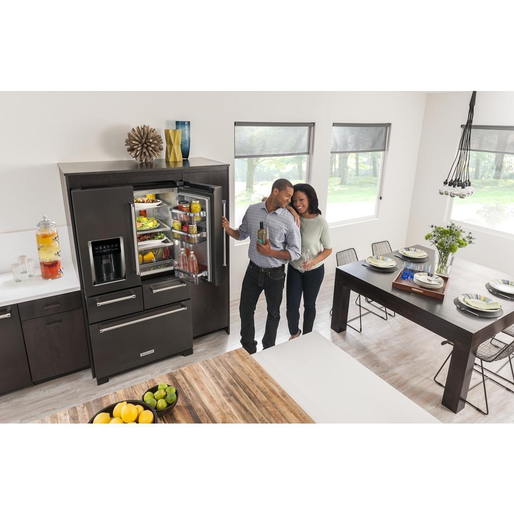 Kitchenaid 25.8 Cu. Ft. 36" Multi-Door Freestanding Refrigerator with Platinum Interior Design and PrintShield™ Finish