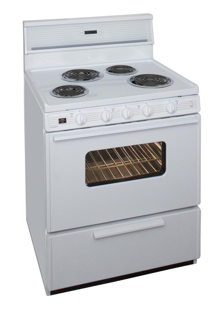 Premier 30 in. Freestanding Electric Range in White