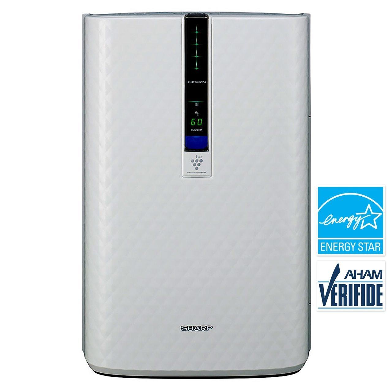 Sharp Plasmacluster Ion Air Purifier with True HEPA   Humidifier for Medium Rooms
