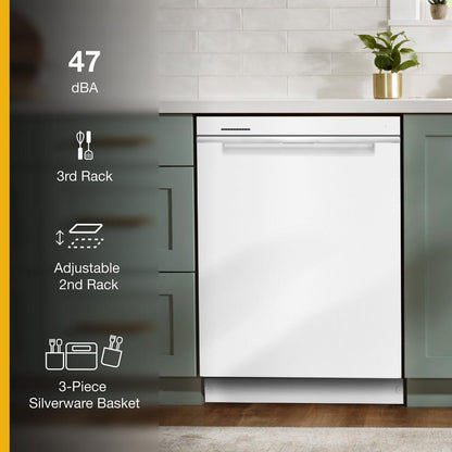 Whirlpool WDTA50SAKW 24 Stainless Steel Dishwasher with AI Intelligent Wash - 47 dBA