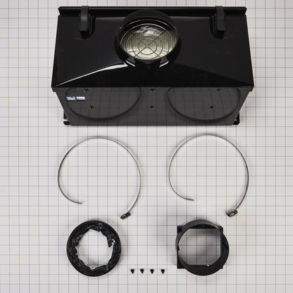 Whirlpool W10620783 Ductless Downdraft Vent Kit, Black, Size: 20" L x 13" W x 12" H