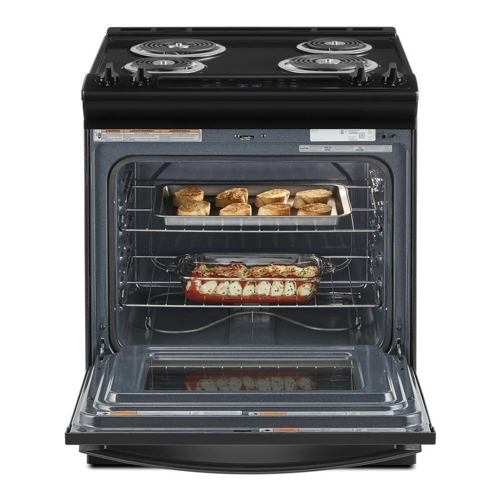 Whirlpool WEC310S0LB 4.8 Cu. Ft. Whirlpool® Electric Range with Frozen Bake™ Technology