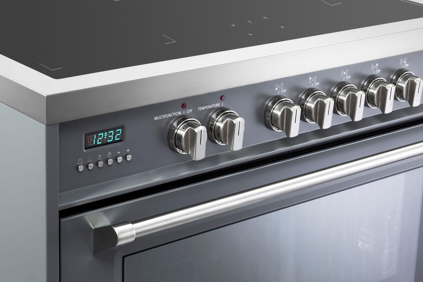 Verona VDFSIE365SG Designer 36" Induction Single Oven Range - Slate Gray
