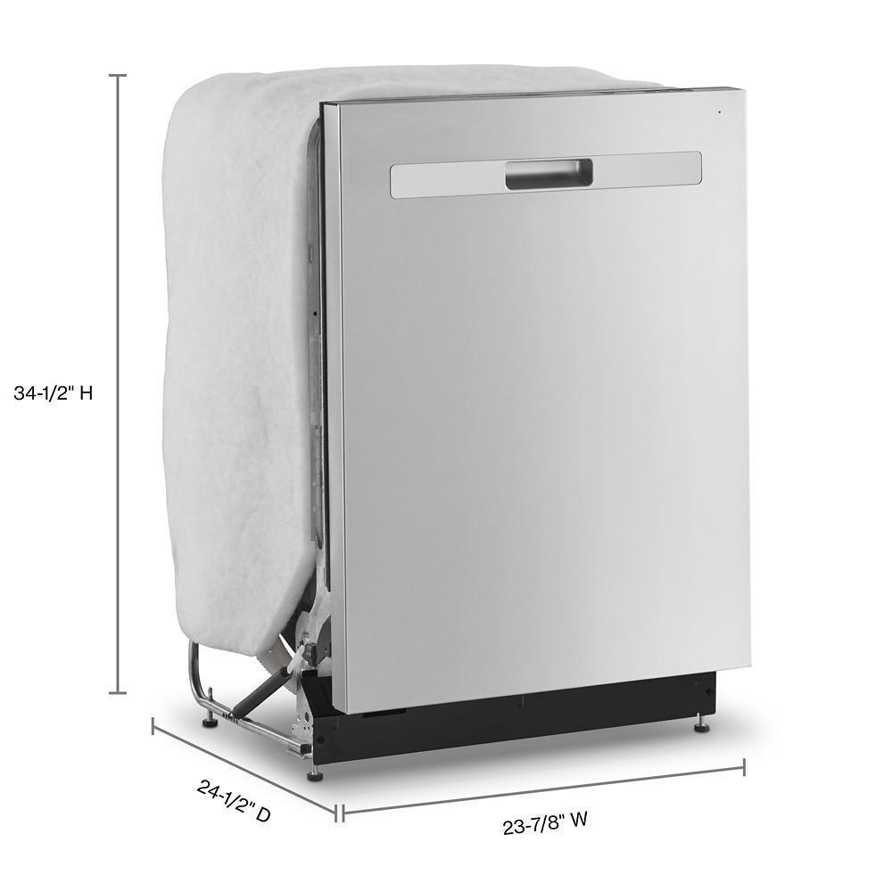 Whirlpool WDP730HAMZ Quiet Dishwasher with 3rd Rack and Pocket Handle