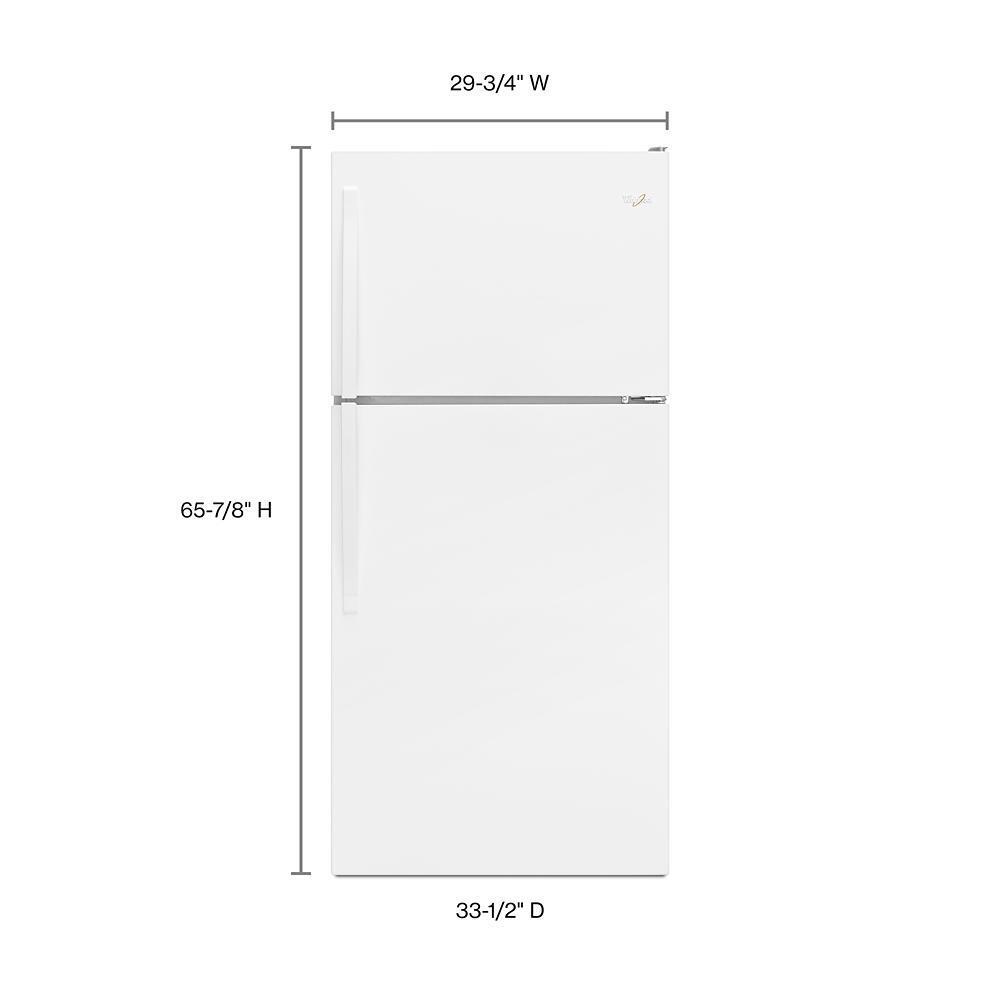 Whirlpool WRT148FZDW 30" Wide Top-Freezer Refrigerator