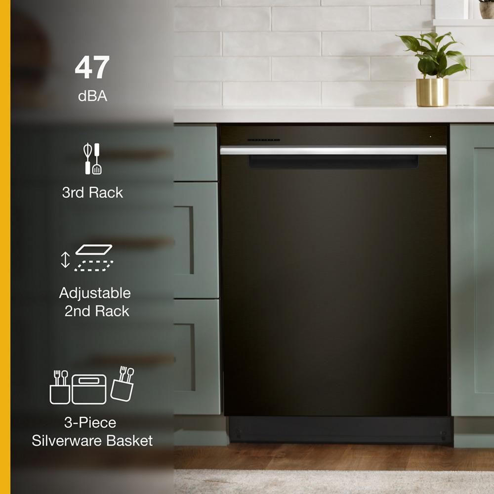 Whirlpool WDTA50SAKV 24 Stainless Steel Dishwasher with AI Intelligent Wash - 47 dBA