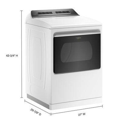 7.4 cu. ft. Smart Top Load Electric Dryer