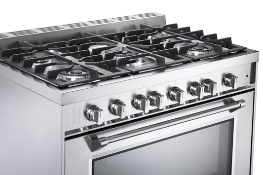 Verona VPFSGG365SS Prestige 36" Gas Single Oven Range - Stainless Steel