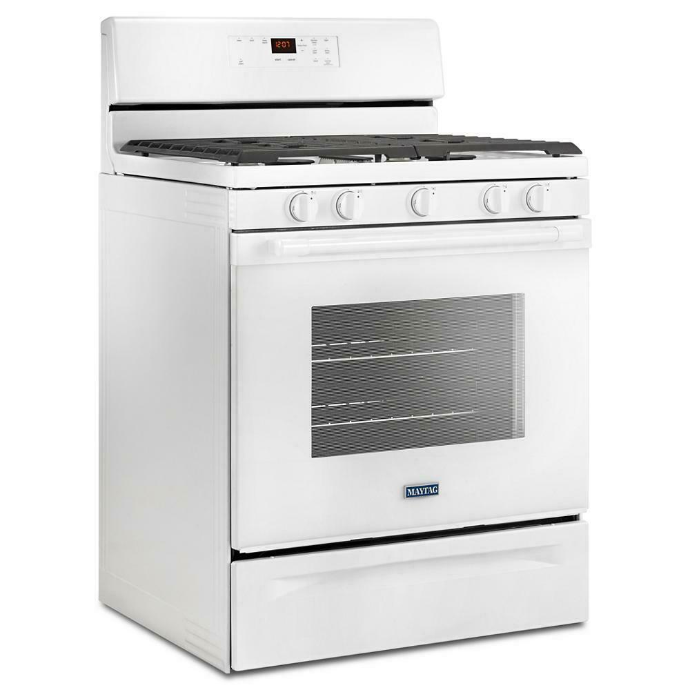 Maytag MGR6600FW 30-inch Wide Gas Range With 5th Oval Burner - 5.0 Cu. Ft.