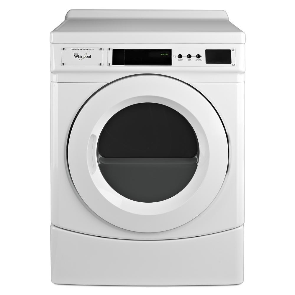Whirlpool CED9160GW 27" Commercial Electric Front-Load Dryer, Non-Vend