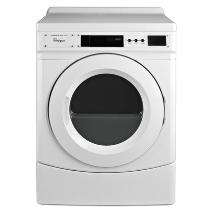 Whirlpool CED9160GW 27" Commercial Electric Front-Load Dryer, Non-Vend