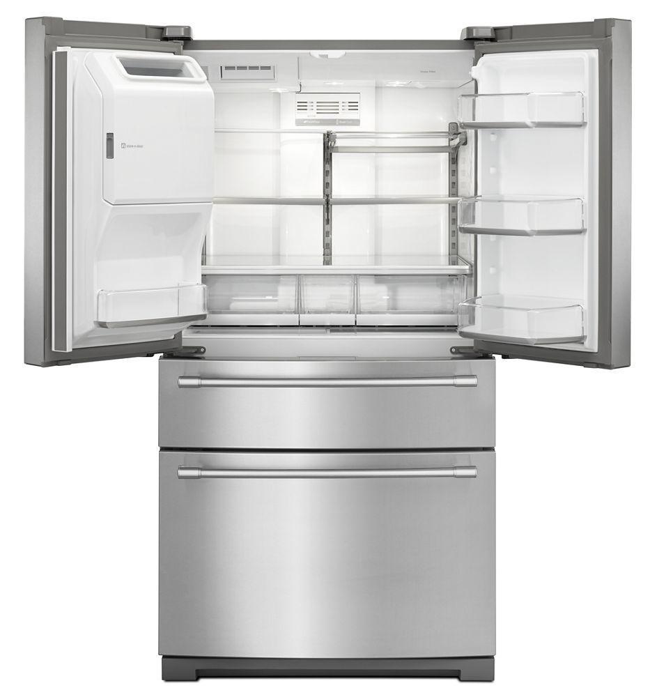 Maytag MFX2676FRZ 36-Inch Wide 4-Door French Door Refrigerator with Steel Shelves - 26 Cu. Ft.